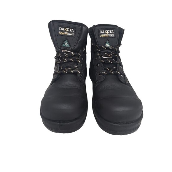 Dakota Men's 6'' 877 Steel Toe Steel Plate Work Boots Black Size 11M - Picture 6 of 8